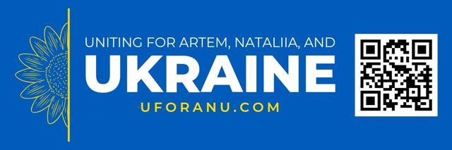 Uniting for Artem Nataliia and Ukraine background image