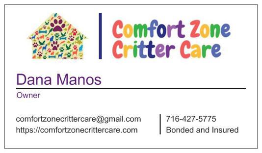 Comfort Zone Critter Care background image