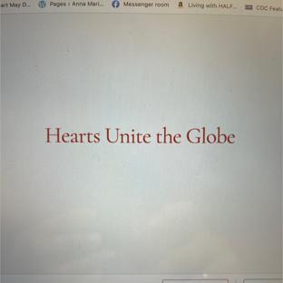 Hearts Unite The Globe background image