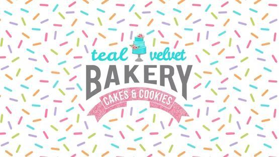 Teal Velvet Bakery background image