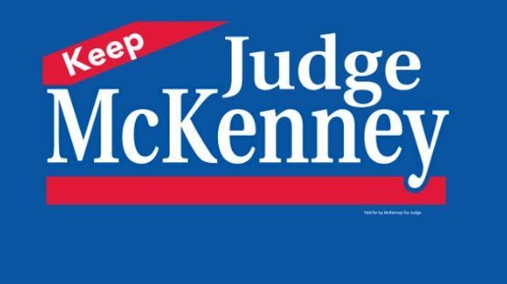 Keep Judge McKenney background image