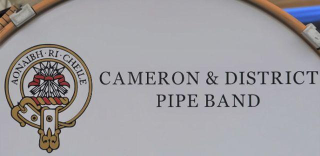 Cameron & District Pipe Band background image