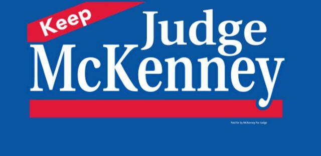 Keep Judge McKenney background image